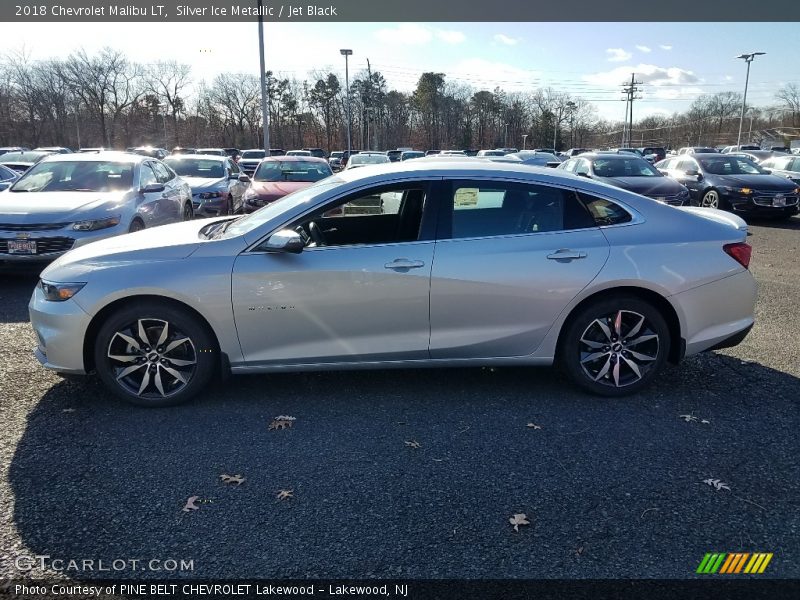 Silver Ice Metallic / Jet Black 2018 Chevrolet Malibu LT
