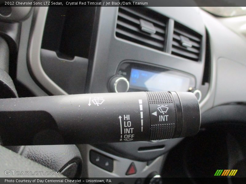 Crystal Red Tintcoat / Jet Black/Dark Titanium 2012 Chevrolet Sonic LTZ Sedan