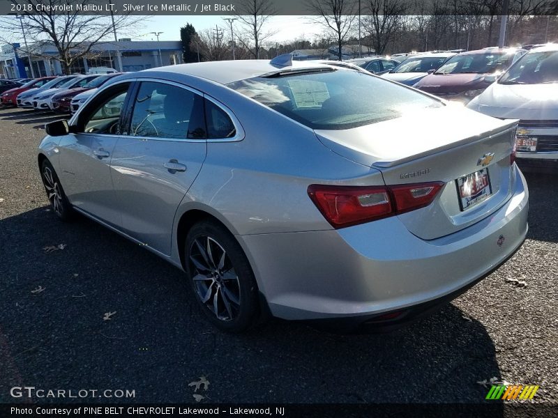 Silver Ice Metallic / Jet Black 2018 Chevrolet Malibu LT