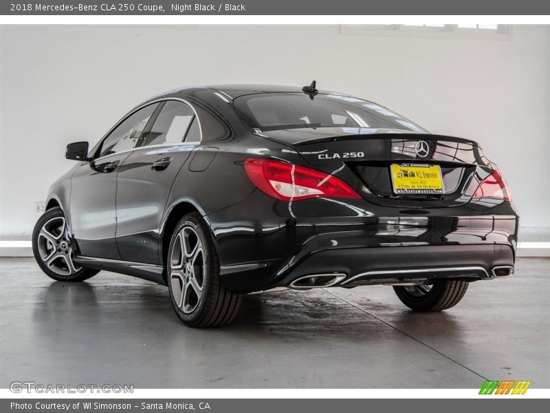 Night Black / Black 2018 Mercedes-Benz CLA 250 Coupe