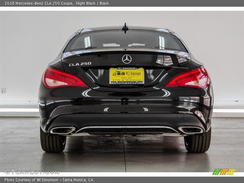 Night Black / Black 2018 Mercedes-Benz CLA 250 Coupe