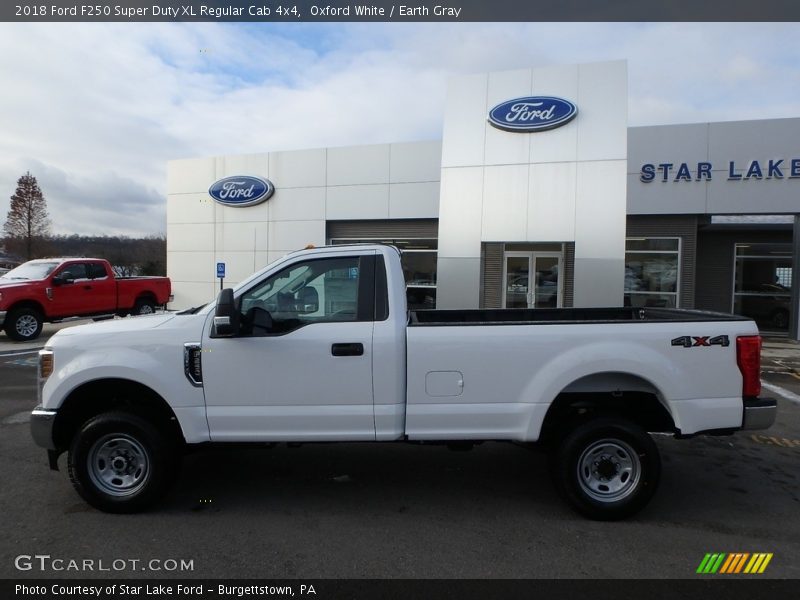 Oxford White / Earth Gray 2018 Ford F250 Super Duty XL Regular Cab 4x4