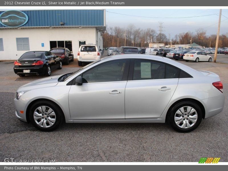 Silver Ice Metallic / Jet Black/Medium Titanium 2012 Chevrolet Cruze LS
