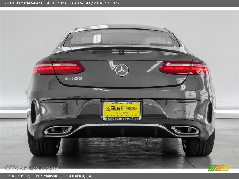 Selenite Grey Metallic / Black 2018 Mercedes-Benz E 400 Coupe
