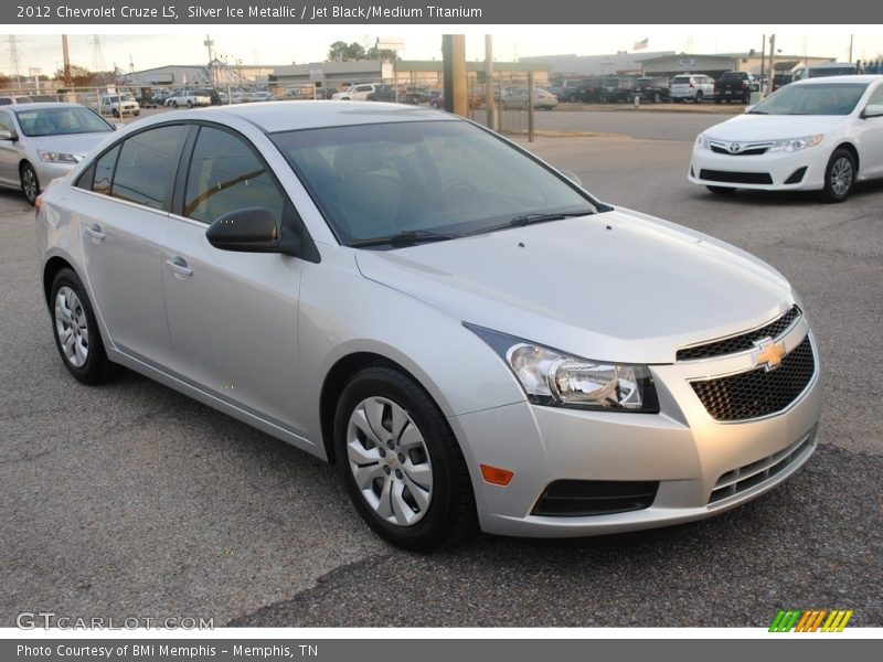 Silver Ice Metallic / Jet Black/Medium Titanium 2012 Chevrolet Cruze LS