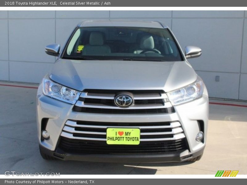 Celestial Silver Metallic / Ash 2018 Toyota Highlander XLE