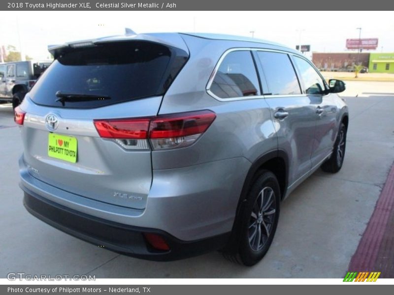 Celestial Silver Metallic / Ash 2018 Toyota Highlander XLE