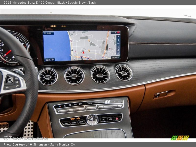 Black / Saddle Brown/Black 2018 Mercedes-Benz E 400 Coupe