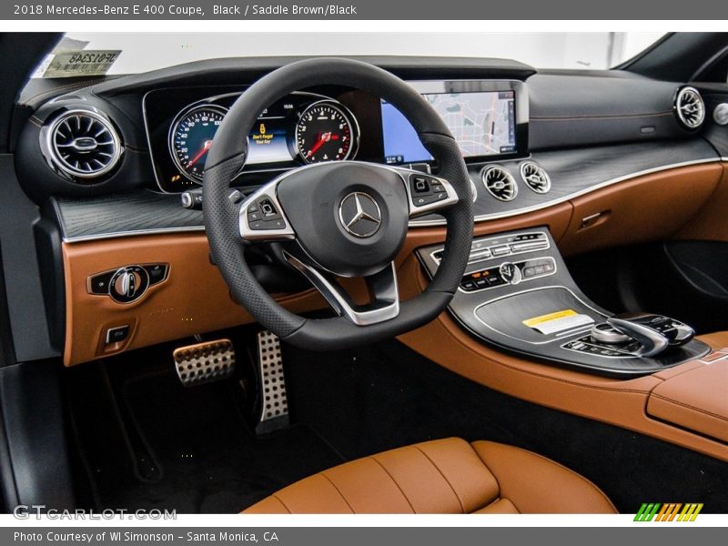 Black / Saddle Brown/Black 2018 Mercedes-Benz E 400 Coupe