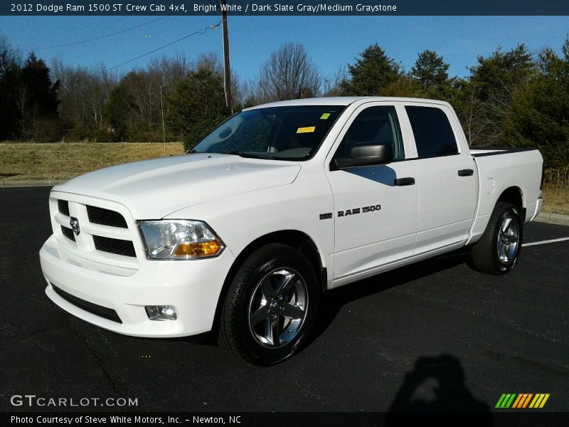 Bright White / Dark Slate Gray/Medium Graystone 2012 Dodge Ram 1500 ST Crew Cab 4x4
