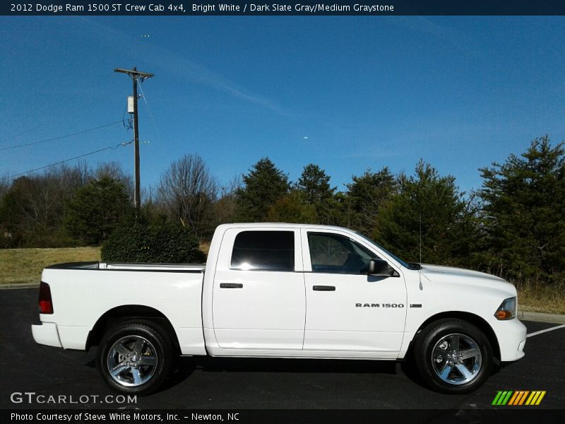 Bright White / Dark Slate Gray/Medium Graystone 2012 Dodge Ram 1500 ST Crew Cab 4x4