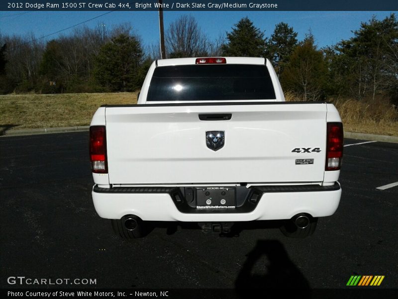 Bright White / Dark Slate Gray/Medium Graystone 2012 Dodge Ram 1500 ST Crew Cab 4x4