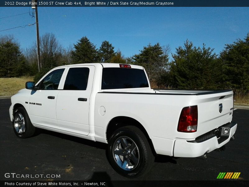 Bright White / Dark Slate Gray/Medium Graystone 2012 Dodge Ram 1500 ST Crew Cab 4x4