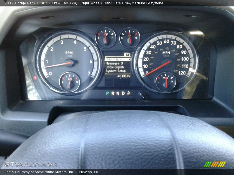 Bright White / Dark Slate Gray/Medium Graystone 2012 Dodge Ram 1500 ST Crew Cab 4x4