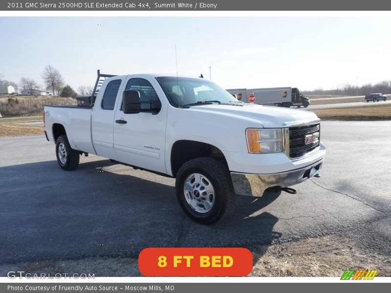 Summit White / Ebony 2011 GMC Sierra 2500HD SLE Extended Cab 4x4