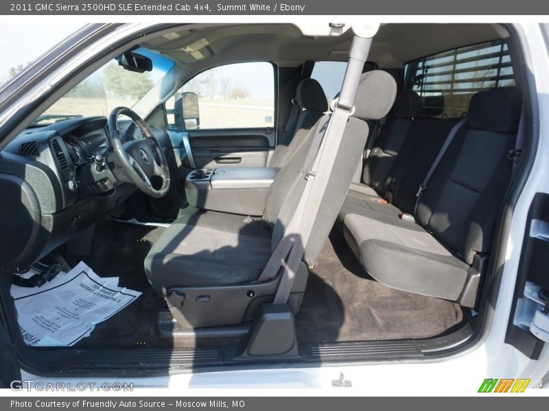 Summit White / Ebony 2011 GMC Sierra 2500HD SLE Extended Cab 4x4