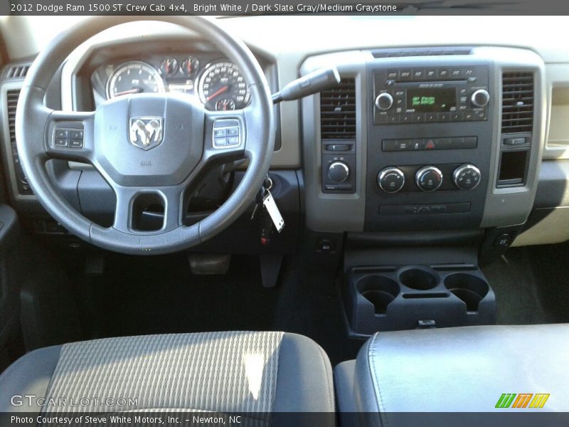 Bright White / Dark Slate Gray/Medium Graystone 2012 Dodge Ram 1500 ST Crew Cab 4x4