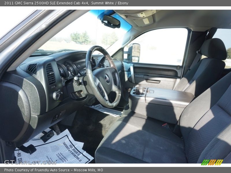 Summit White / Ebony 2011 GMC Sierra 2500HD SLE Extended Cab 4x4