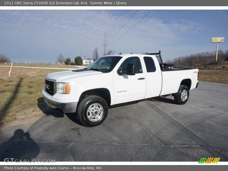 Summit White / Ebony 2011 GMC Sierra 2500HD SLE Extended Cab 4x4