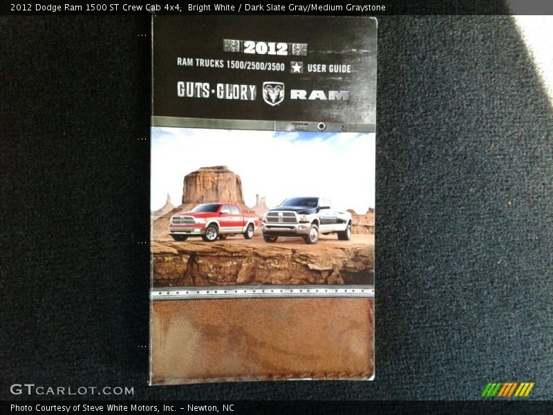 Bright White / Dark Slate Gray/Medium Graystone 2012 Dodge Ram 1500 ST Crew Cab 4x4