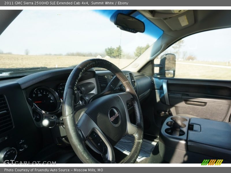 Summit White / Ebony 2011 GMC Sierra 2500HD SLE Extended Cab 4x4