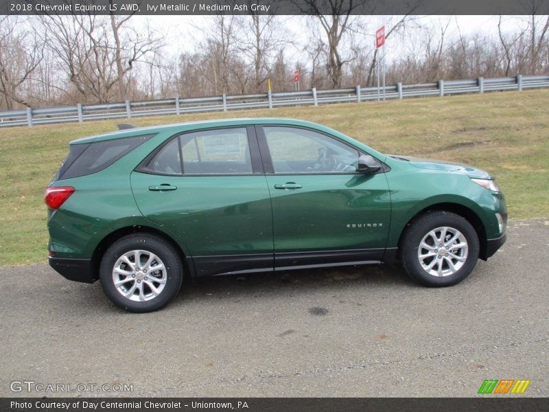 Ivy Metallic / Medium Ash Gray 2018 Chevrolet Equinox LS AWD