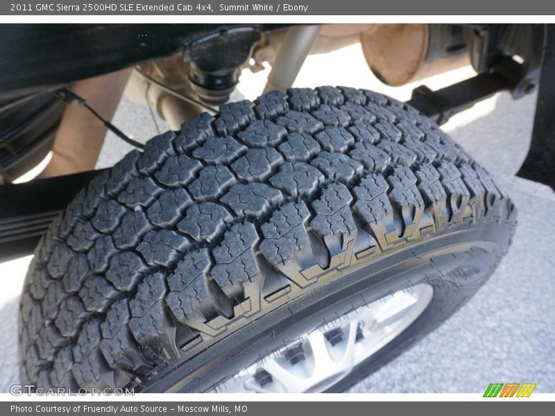 Summit White / Ebony 2011 GMC Sierra 2500HD SLE Extended Cab 4x4