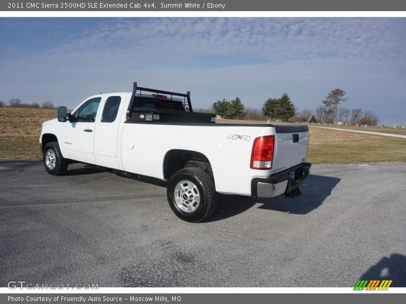 Summit White / Ebony 2011 GMC Sierra 2500HD SLE Extended Cab 4x4