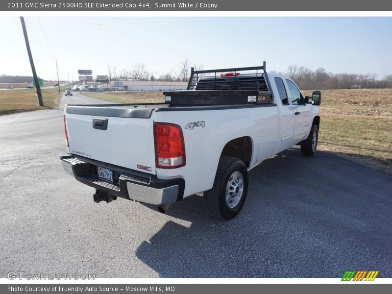 Summit White / Ebony 2011 GMC Sierra 2500HD SLE Extended Cab 4x4