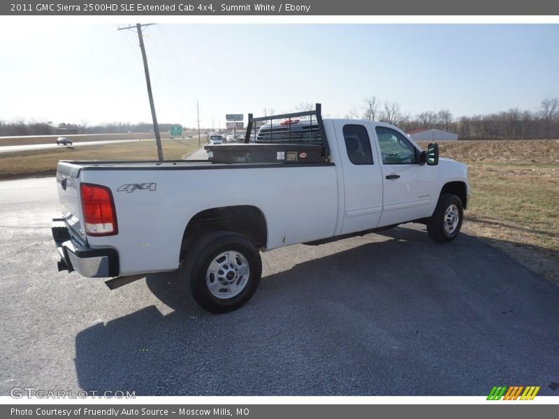 Summit White / Ebony 2011 GMC Sierra 2500HD SLE Extended Cab 4x4
