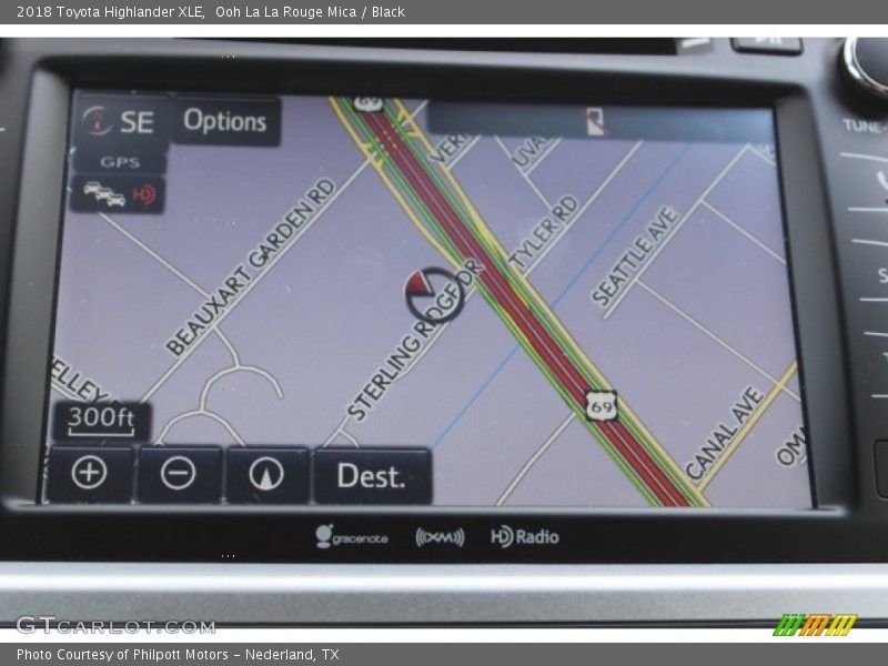 Ooh La La Rouge Mica / Black 2018 Toyota Highlander XLE