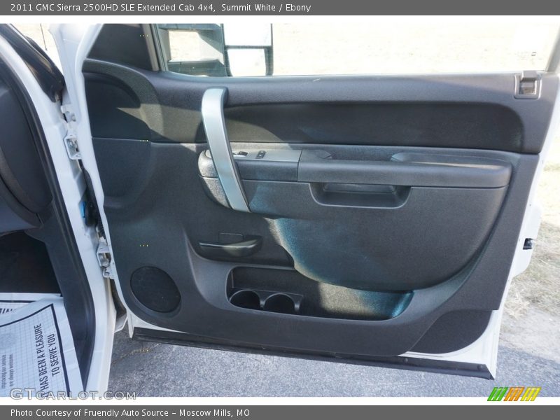 Summit White / Ebony 2011 GMC Sierra 2500HD SLE Extended Cab 4x4