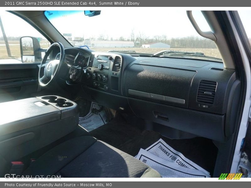 Summit White / Ebony 2011 GMC Sierra 2500HD SLE Extended Cab 4x4