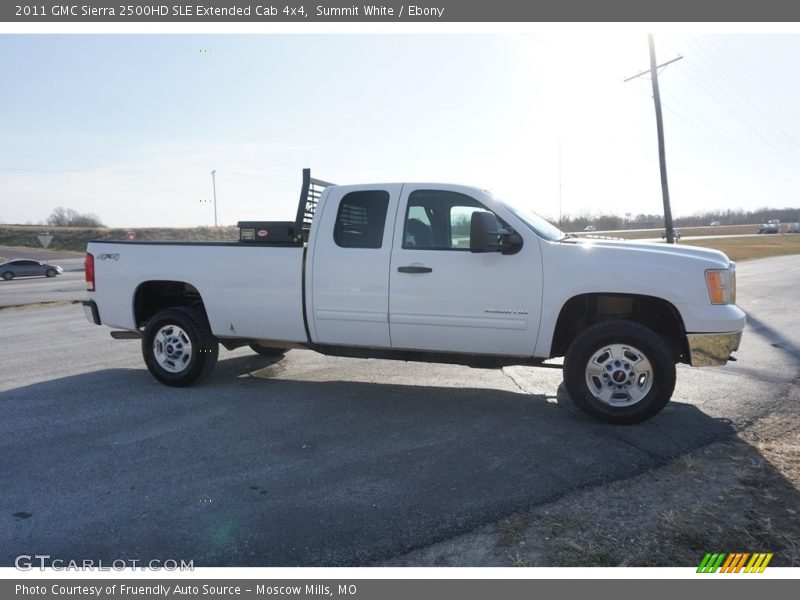 Summit White / Ebony 2011 GMC Sierra 2500HD SLE Extended Cab 4x4