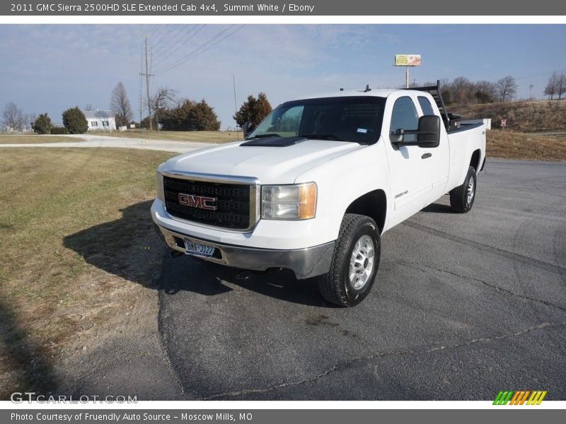 Summit White / Ebony 2011 GMC Sierra 2500HD SLE Extended Cab 4x4