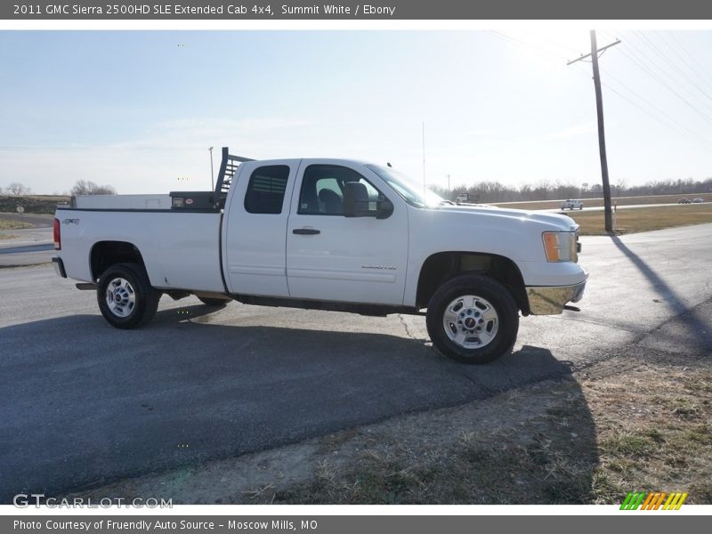 Summit White / Ebony 2011 GMC Sierra 2500HD SLE Extended Cab 4x4
