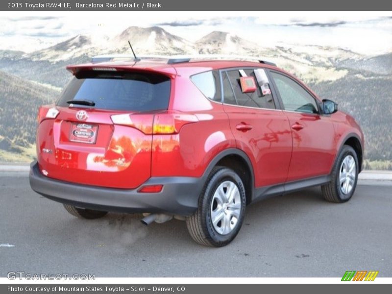 Barcelona Red Metallic / Black 2015 Toyota RAV4 LE