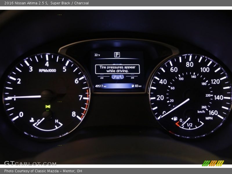 Super Black / Charcoal 2016 Nissan Altima 2.5 S