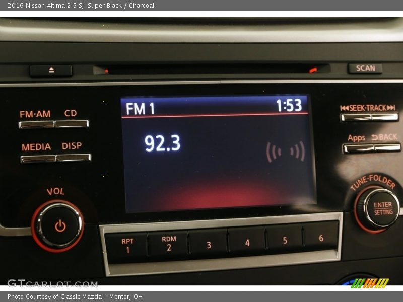 Super Black / Charcoal 2016 Nissan Altima 2.5 S