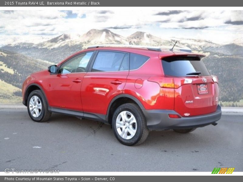Barcelona Red Metallic / Black 2015 Toyota RAV4 LE