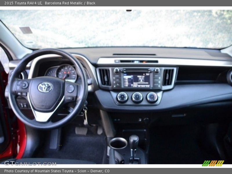 Barcelona Red Metallic / Black 2015 Toyota RAV4 LE
