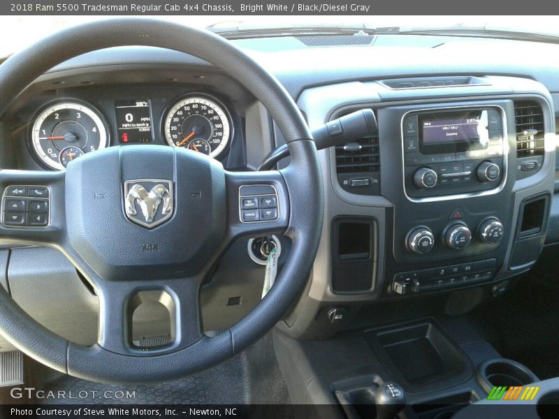 Bright White / Black/Diesel Gray 2018 Ram 5500 Tradesman Regular Cab 4x4 Chassis