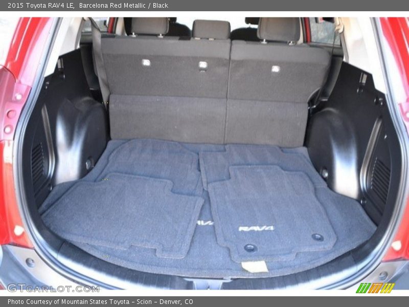 Barcelona Red Metallic / Black 2015 Toyota RAV4 LE