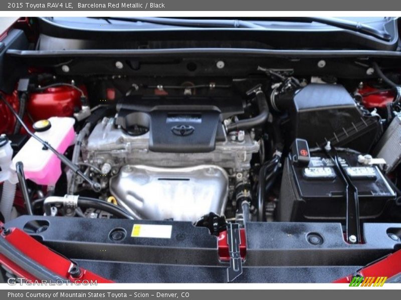 Barcelona Red Metallic / Black 2015 Toyota RAV4 LE
