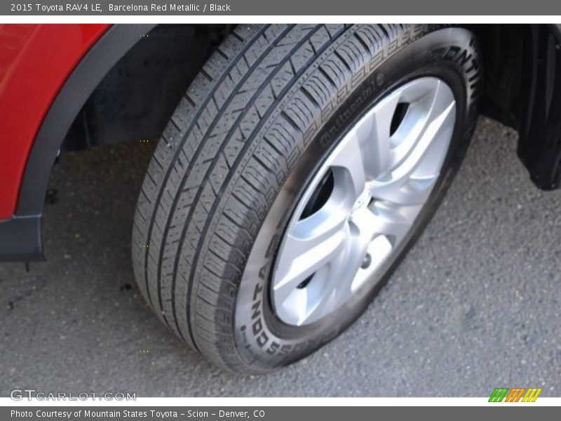 Barcelona Red Metallic / Black 2015 Toyota RAV4 LE