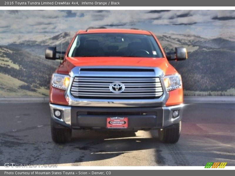 Inferno Orange / Black 2016 Toyota Tundra Limited CrewMax 4x4