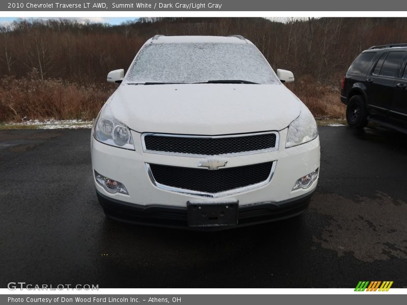 Summit White / Dark Gray/Light Gray 2010 Chevrolet Traverse LT AWD