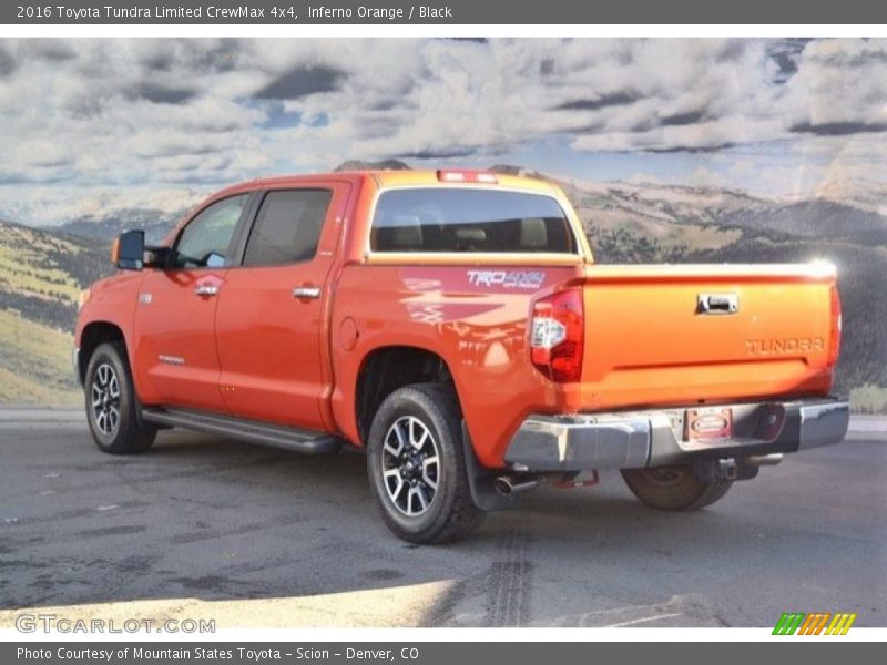 Inferno Orange / Black 2016 Toyota Tundra Limited CrewMax 4x4