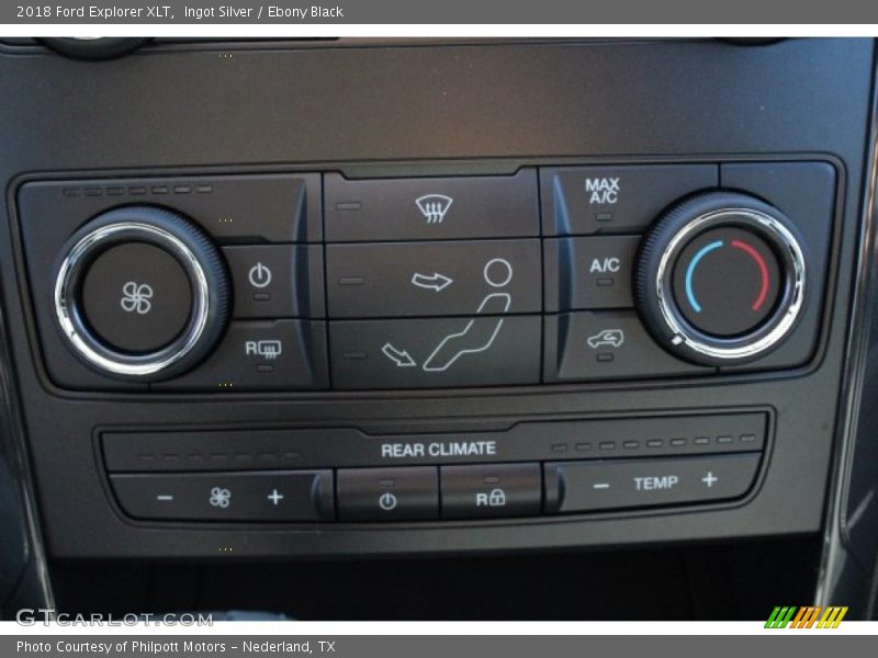 Controls of 2018 Explorer XLT