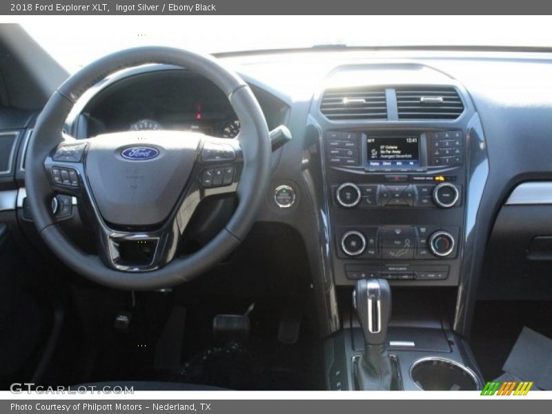 Ingot Silver / Ebony Black 2018 Ford Explorer XLT